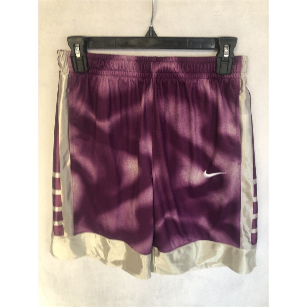 NWT Nike Boys Dri-Fit Loose Elite Sports Purple Basketball Shorts, Pockets, XL